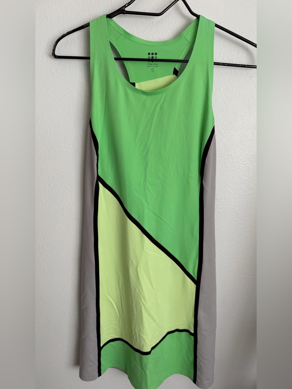 Title Nine Futurama Colorblock Tennis Dress Size Small